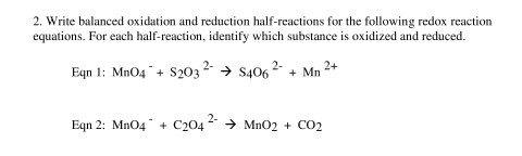 Solved Write balanced oxidation and reduction half-reactions | Chegg.com