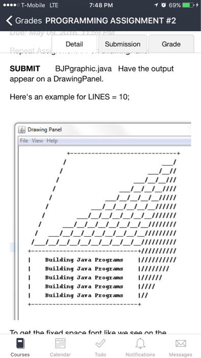 Solved Write a program that uses the DrawingPanel to | Chegg.com