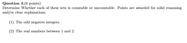 Solved Determine Whether each of these sets is countable or | Chegg.com