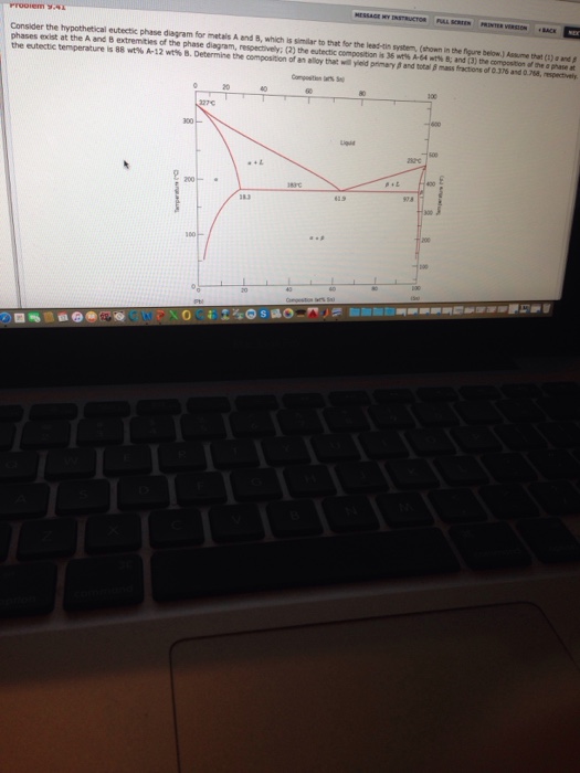 Solved Consider The Hypothetical Eutectic Phase Diagram For | Chegg.com