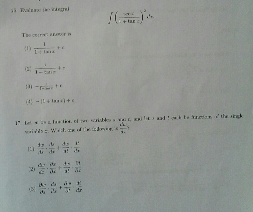 solved-evaluate-the-integral-integral-sec-x-1-tan-x-2-chegg