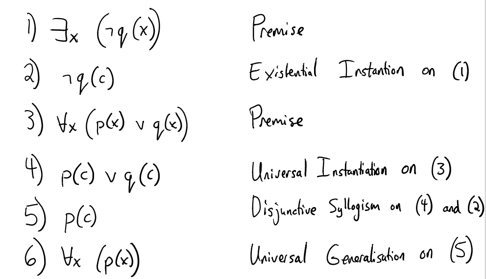 Solved Discrete Math. Find the fallacy in the following
