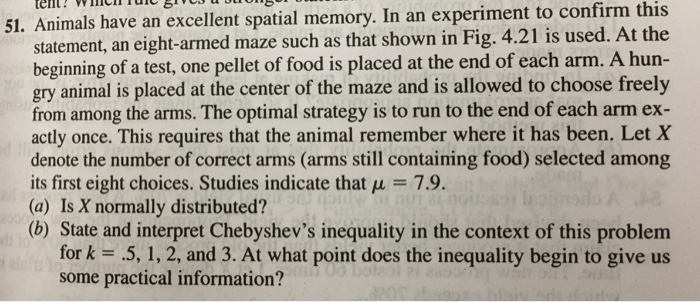 solved-animals-have-an-excellent-spatial-memory-in-an-chegg