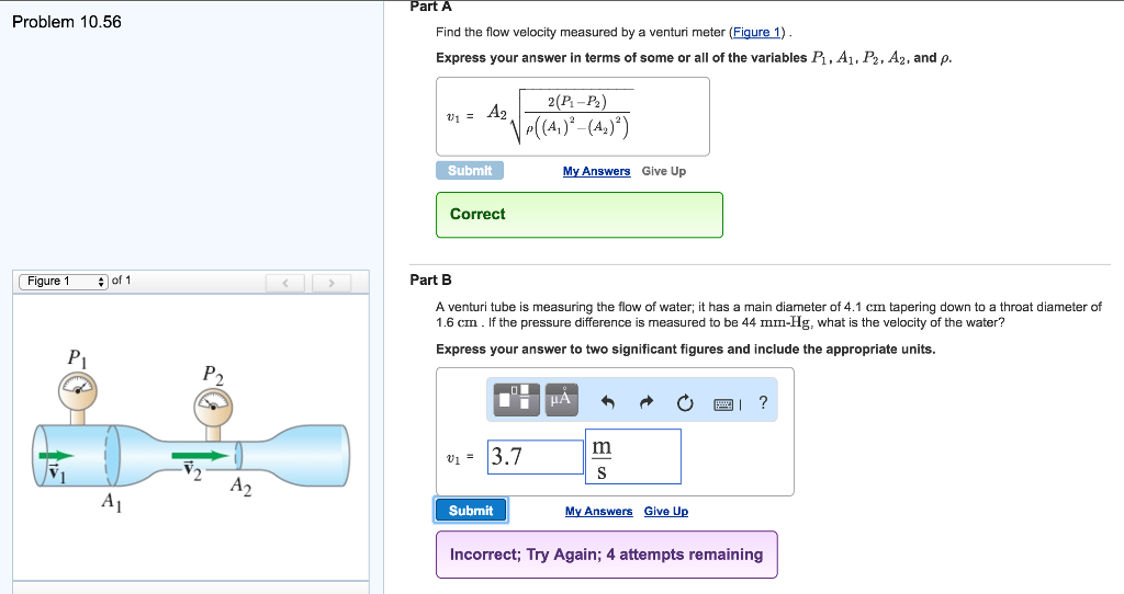 solved-find-the-flow-velocity-measured-by-a-venturi-meter-chegg