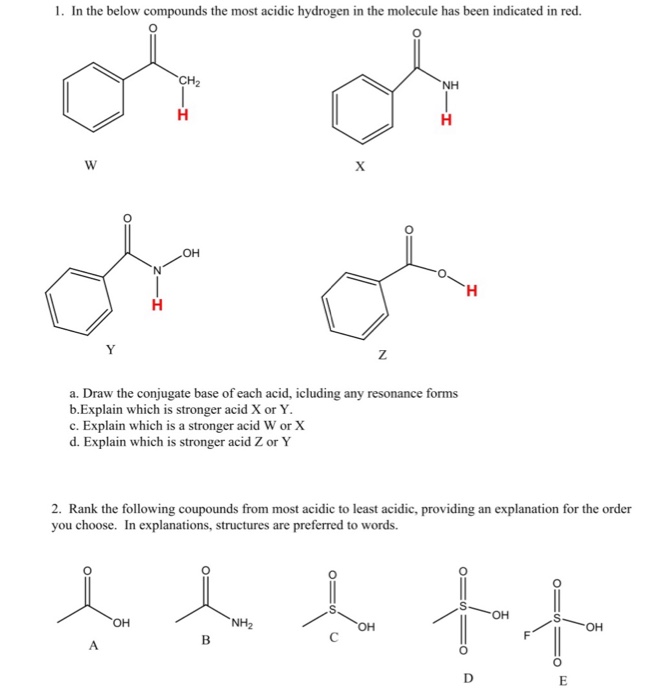 What Form Acidic Compounds With Hydrogen