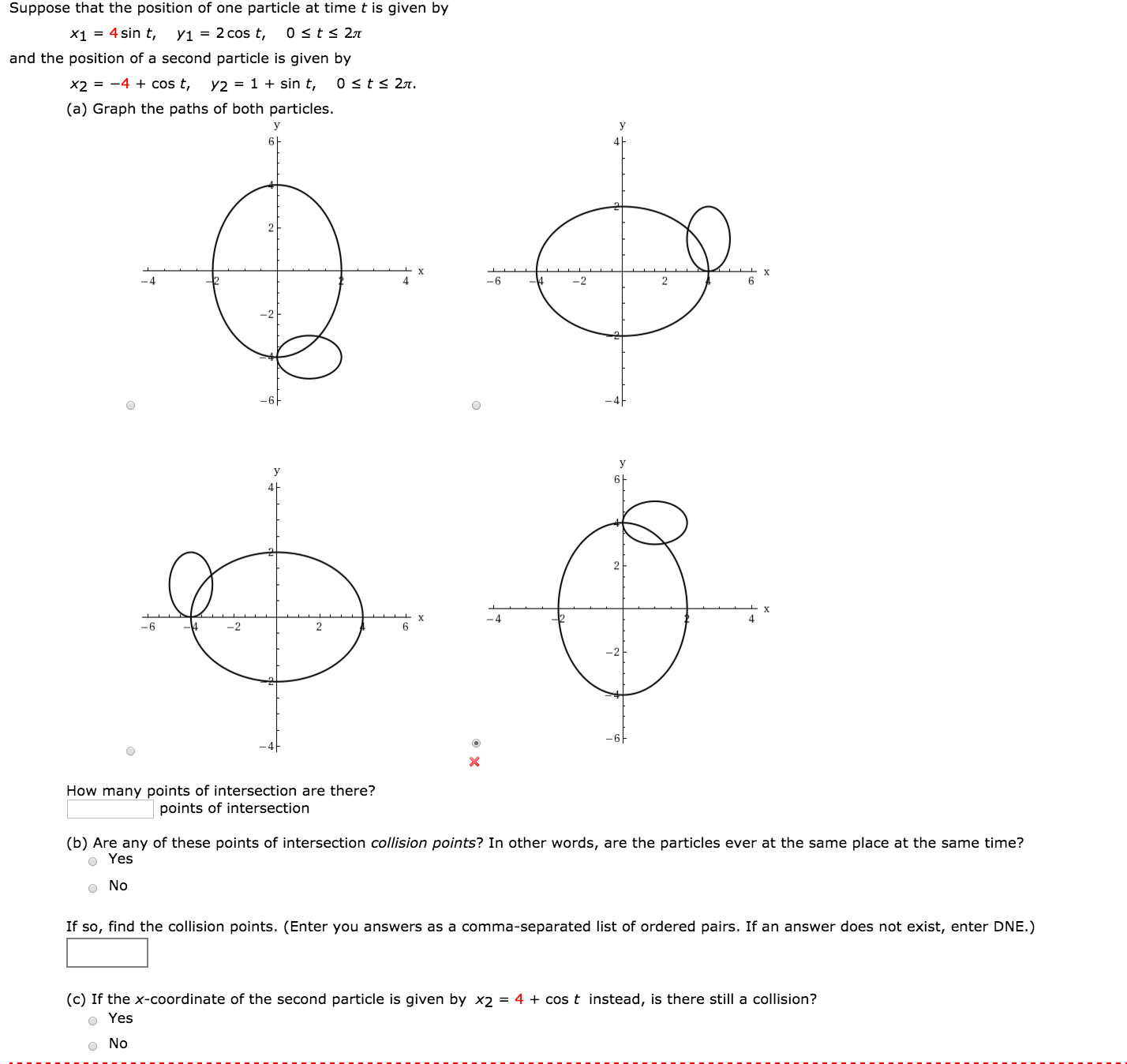 Solved Suppose that the position of one particle at time t | Chegg.com