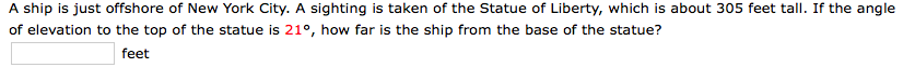 Solved A ship is just offshore of New York City. A sighting | Chegg.com