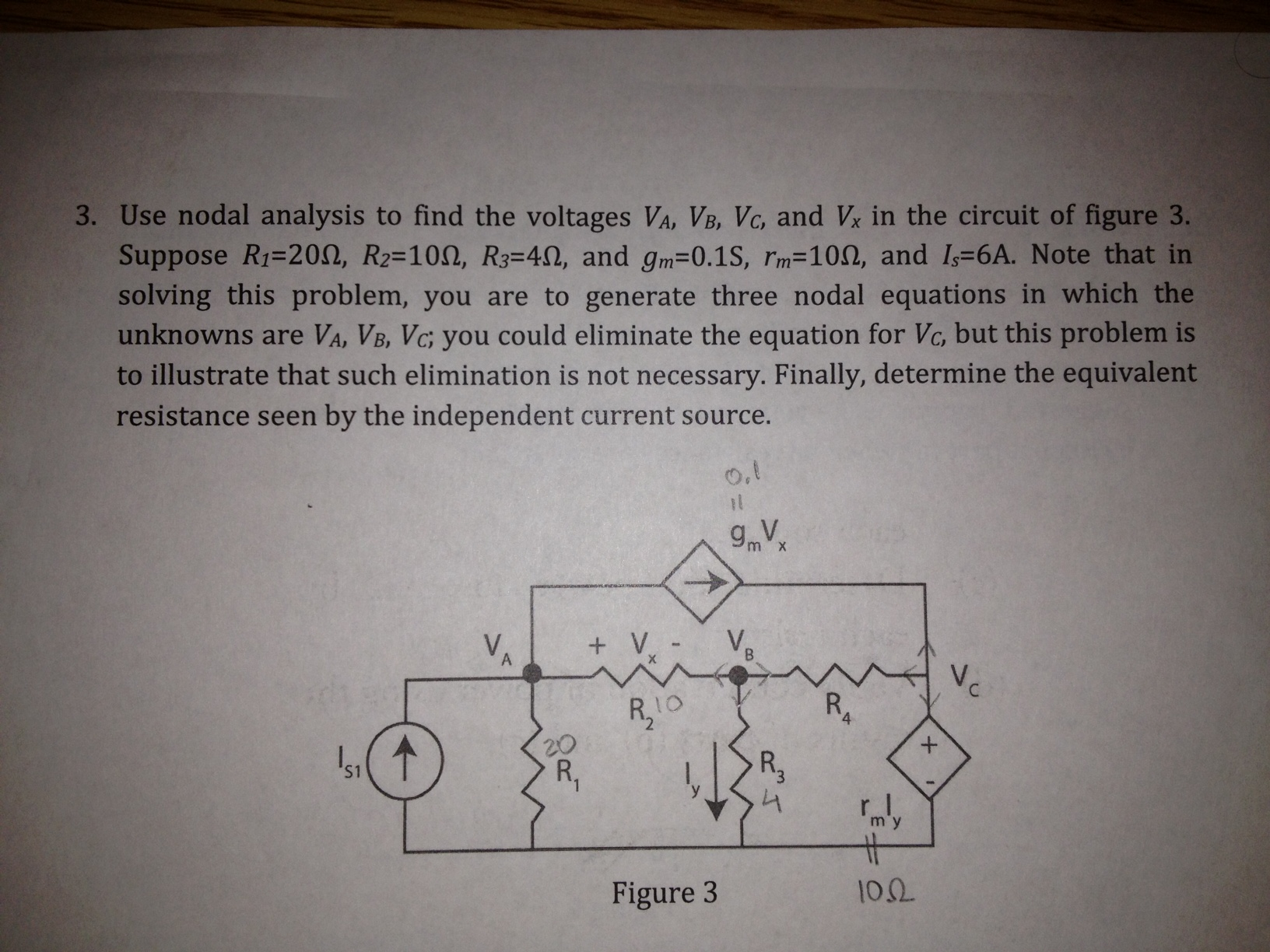 Solved Use Nodal Analysis To Find The Voltages VA, VB, VC, | Chegg.com