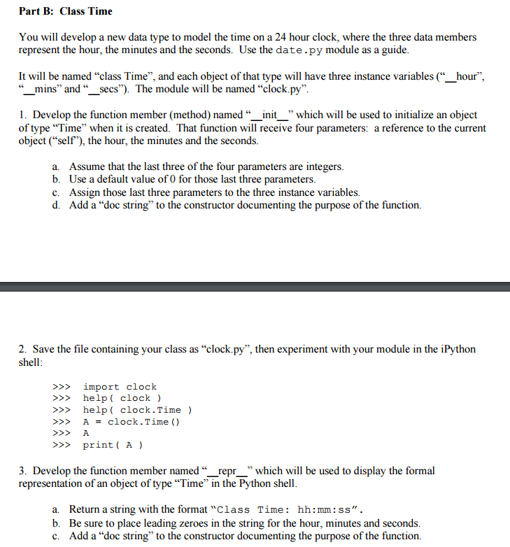 Solved Part A: Class Date 1. Download the files for this | Chegg.com