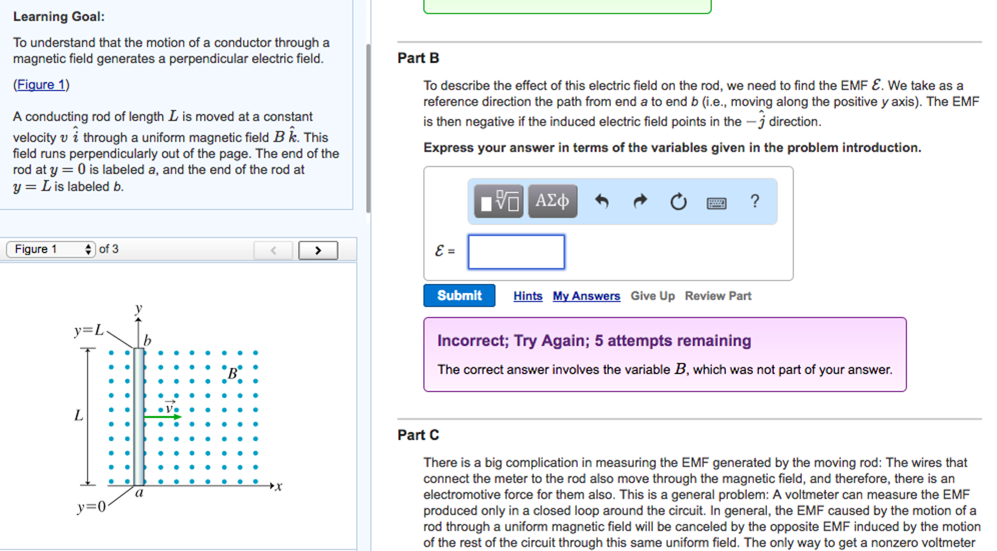 Solved To describe the effect of this electric field on the | Chegg.com