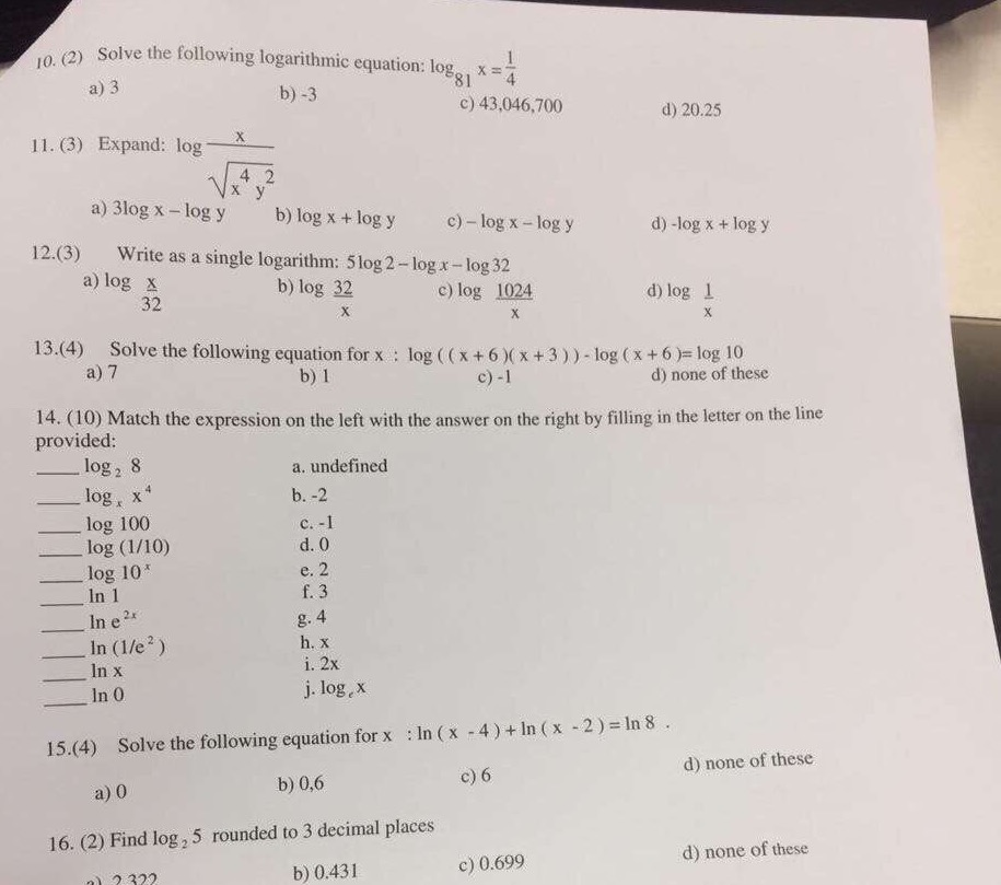 solved-2-solve-the-following-logarithmic-equation-log91-x-chegg