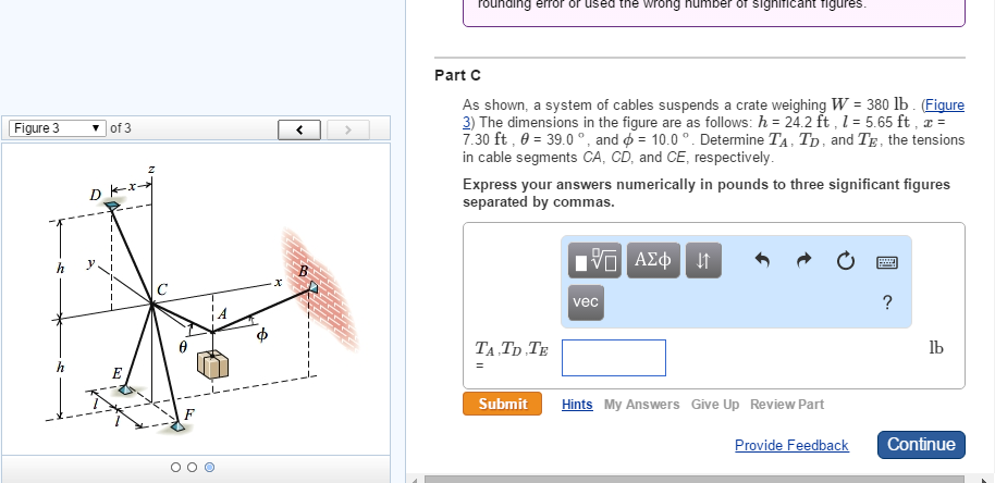 As shown, a system of cables suspends a crate | Chegg.com