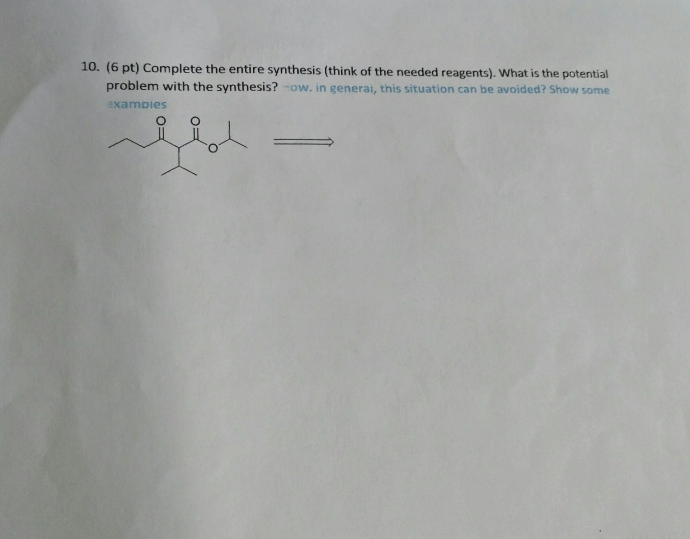 Solved Organic Chemistry Synthesis Problem | Chegg.com