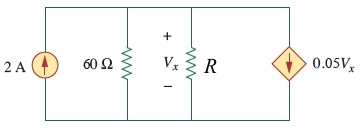 Solved In the circuit given below, R = 60 Ω. Solve for Vx | Chegg.com