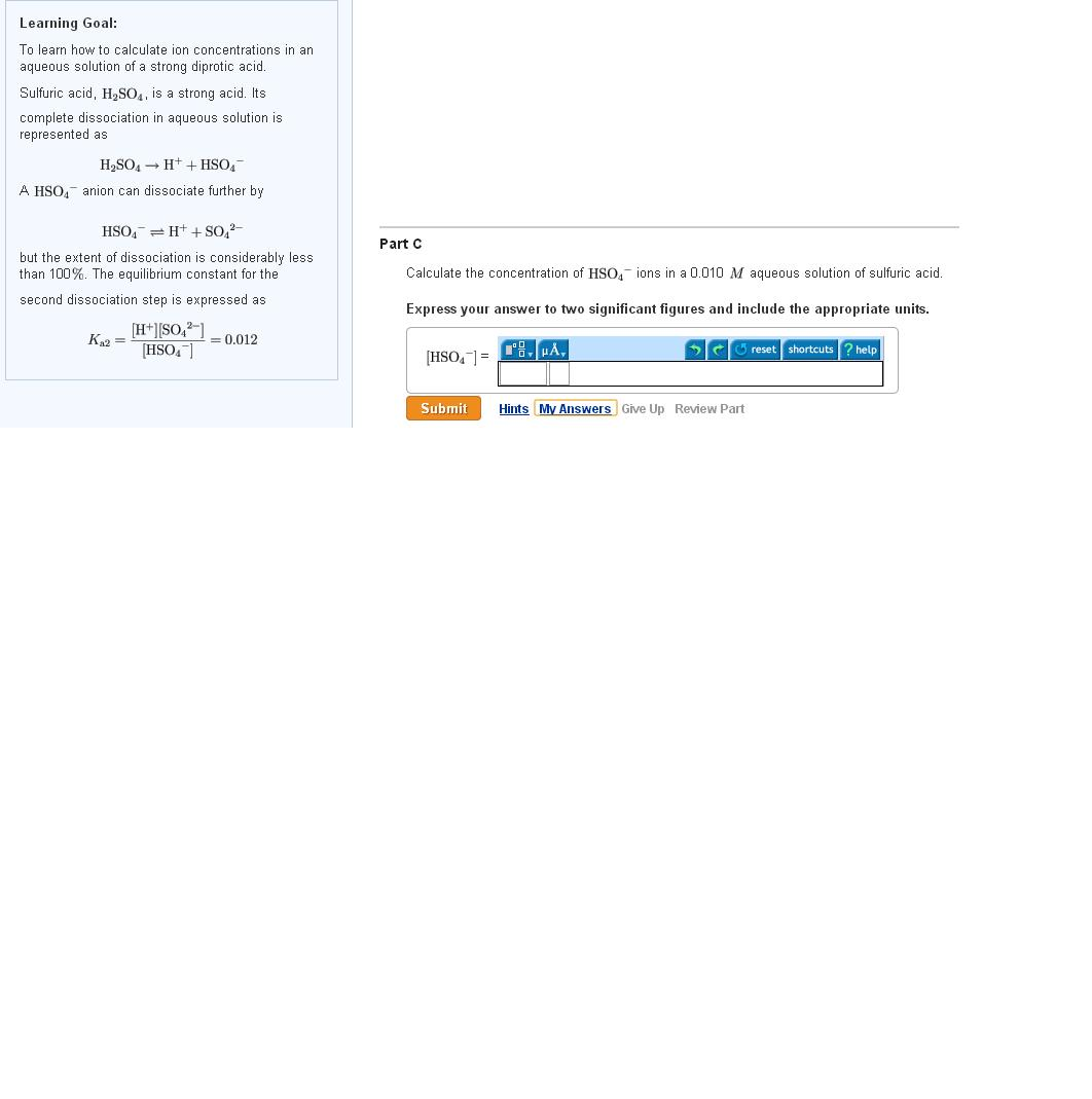 Solved To Learn How To Calculate Ion Concentrations In An