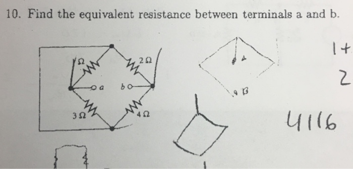 Solved Find the equivalent resistance between terminals a | Chegg.com