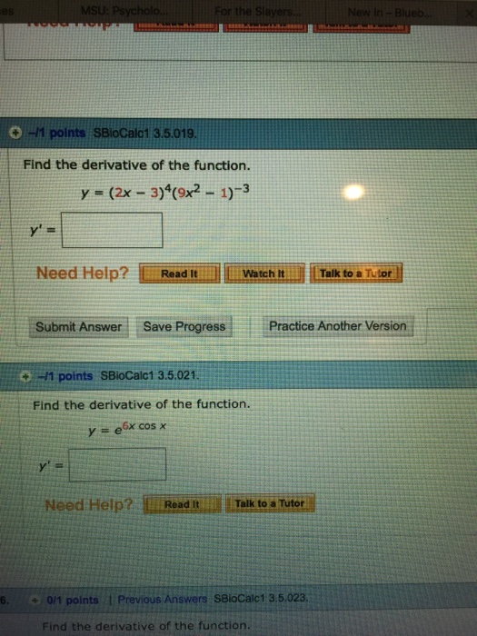 solved-find-the-derivative-of-the-function-y-2x-3-4-chegg