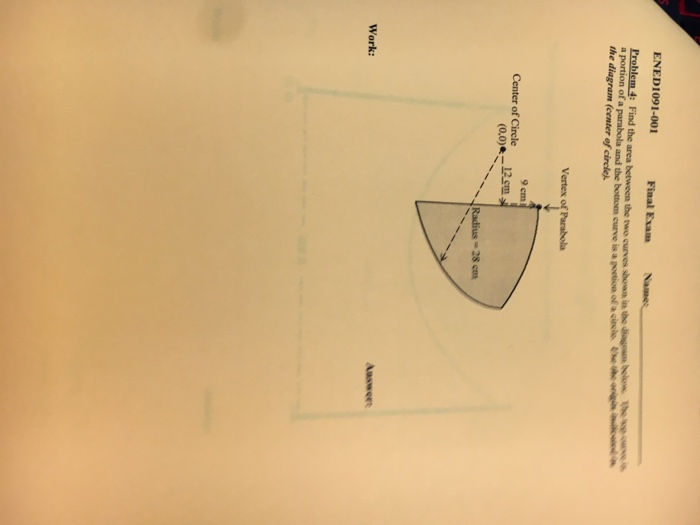 Solved Find the area between the two-curves shown in the | Chegg.com