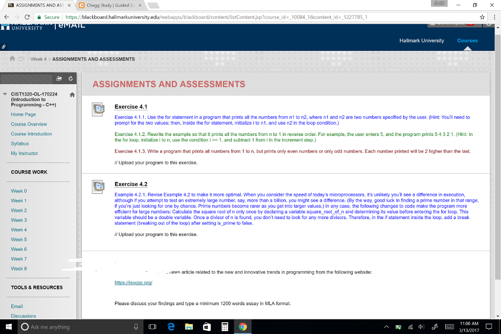 Solved ASSIGNMENTS AND AS X C Chegg Study L Guided So X | Chegg.com