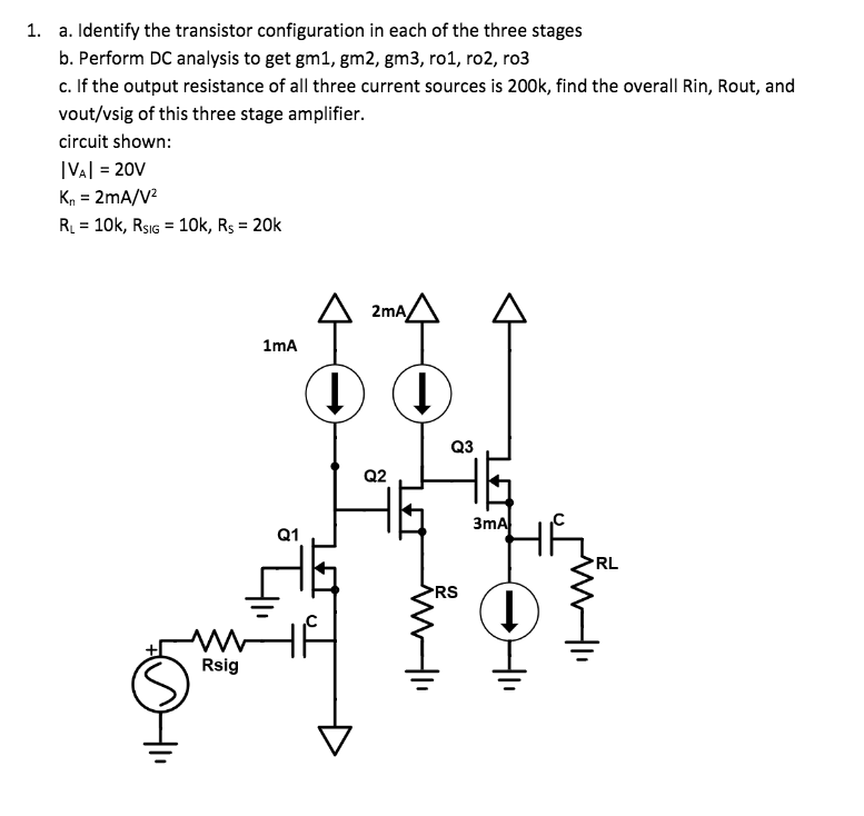 Solved Identify the transistor configuration in each of the