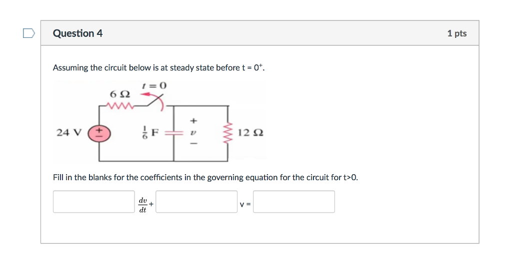Solved D Question 2 1 pts The time constant is used to | Chegg.com