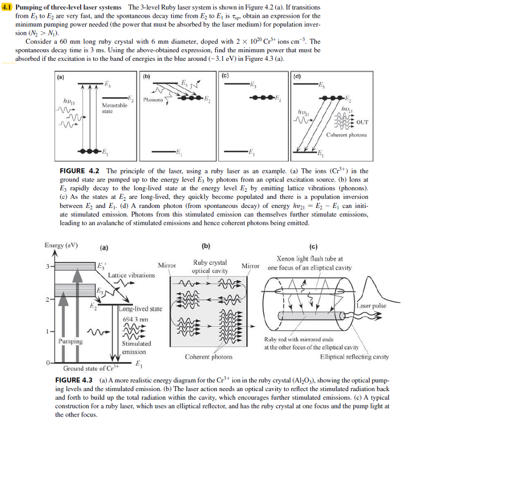 4.1 Pumping of threelevel laser systems The 3level