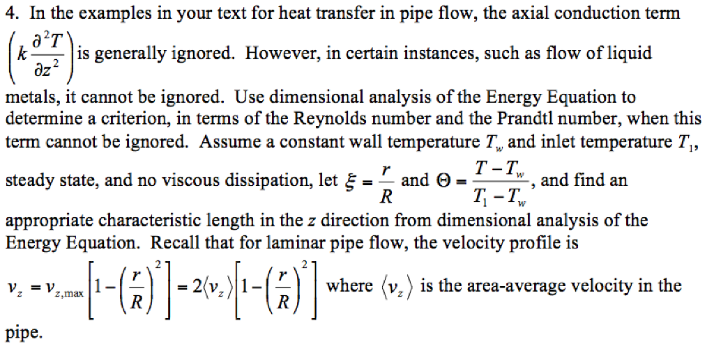 Solved In the examples in your text for heat transfer in | Chegg.com