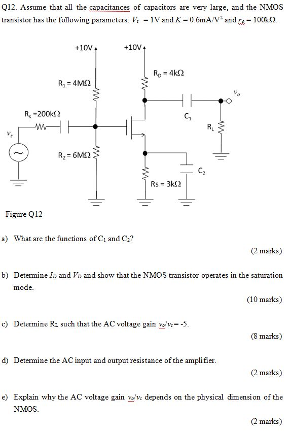 Solved Q12. Assume that all the capacitances of capacitors | Chegg.com