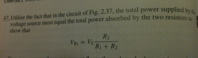 Utilize the fact that in the circuit of Fig. 2.37