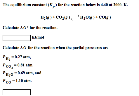 How To Find Equilibrium Constant From Delta G : • when δg is zero, the forward and reverse driving forces are equal, and so the process occurs in both directions at the same rate (the system is at equilibrium).