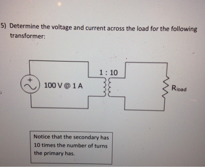 Solved Determine the voltage and current across the load for | Chegg.com