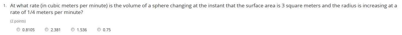 Solved At what rate (in cubic meters per minute) is the | Chegg.com