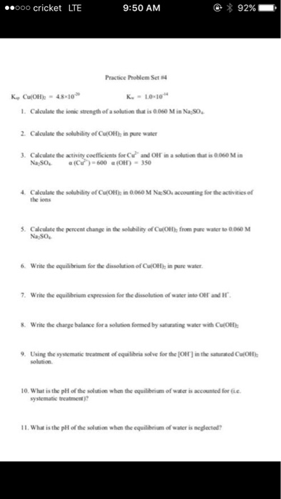 Solved Calculate the ionic strength of a solution that is | Chegg.com