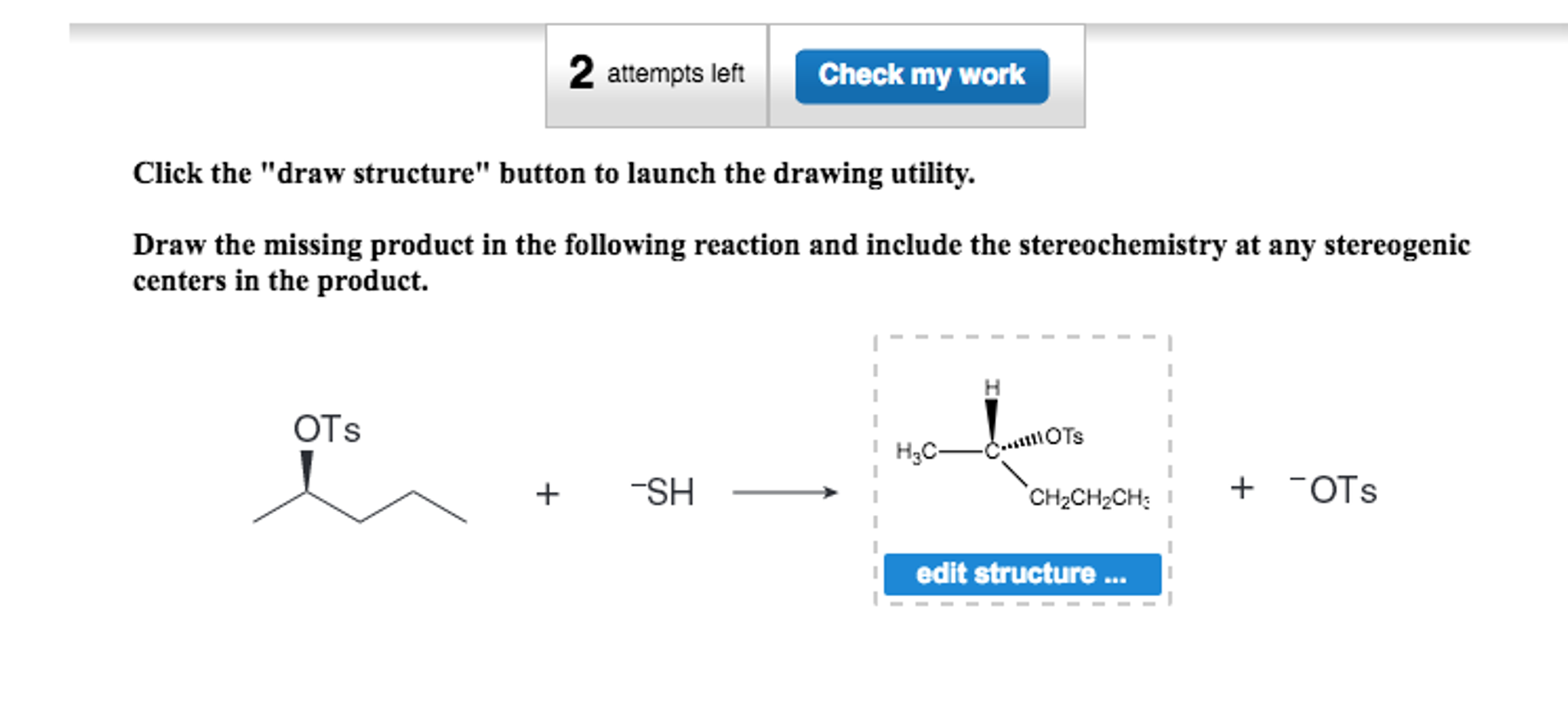 Solved Draw the missing product in the following reaction