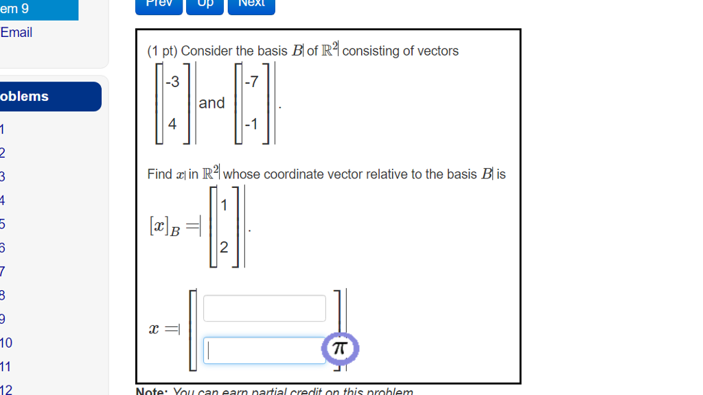 Solved Consider The Basis B Of R^2 Consisting Of Vectors | Chegg.com