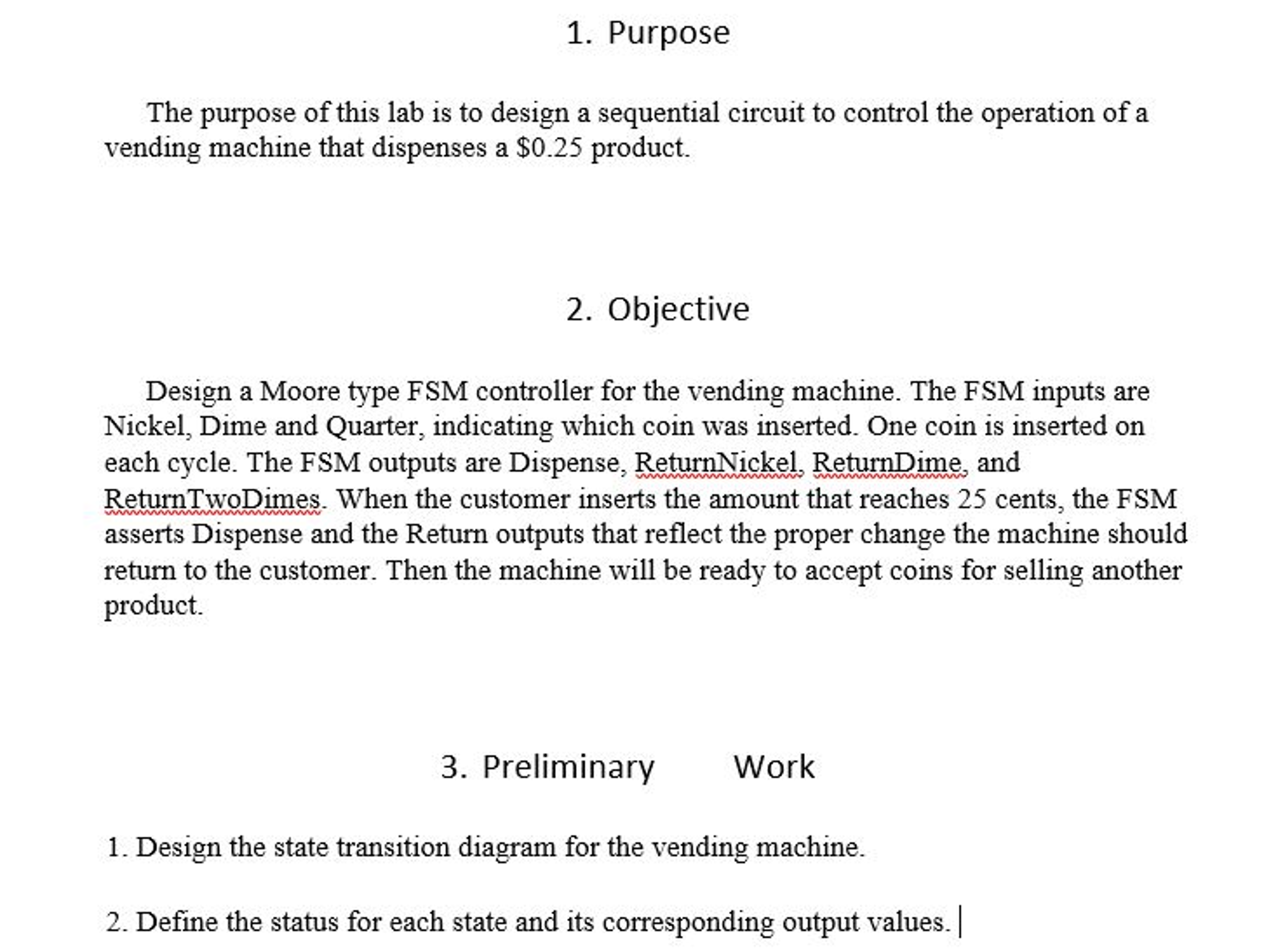 Solved 1. Purpose The purpose of this lab is to design a
