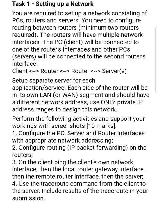 Solved Answer assignment no. 3 based on network design