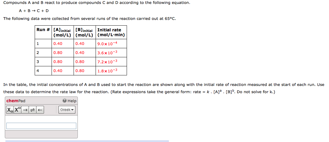 Solved Compounds A and B react to produce compounds C and D | Chegg.com