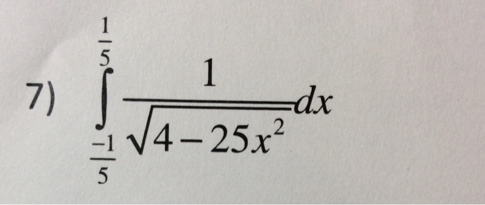 solved-integral-1-5-to-1-5-1-square-root-4-25x-2-dx-chegg