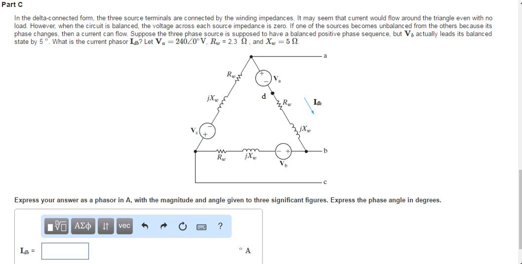 Solved A three-phase voltage source can be modeled as three | Chegg.com