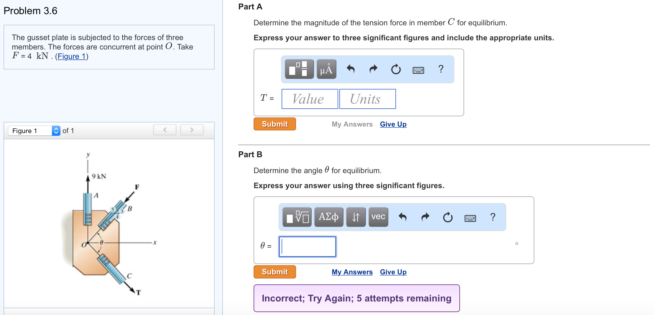 Solved Part A Problem 3.6 Determine the magnitude of the | Chegg.com