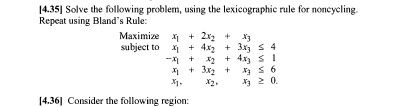 Solved Solve the following problem, using the lexicographic | Chegg.com