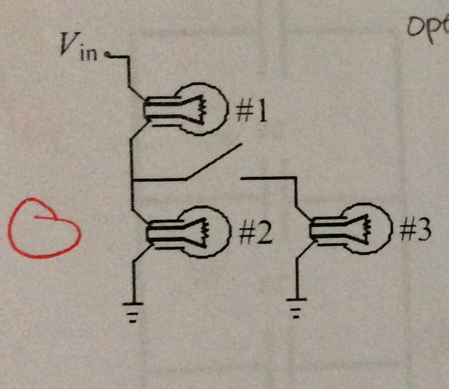 Solved Three Identical Light Bulbs Are Connected To A | Chegg.com