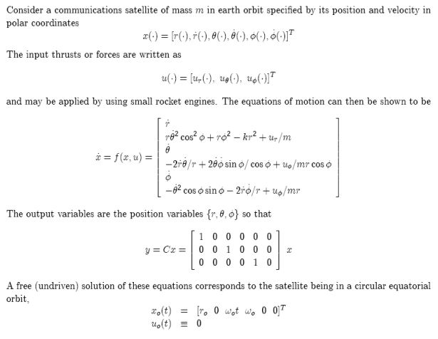 Consider a communications satellite of mass m in | Chegg.com