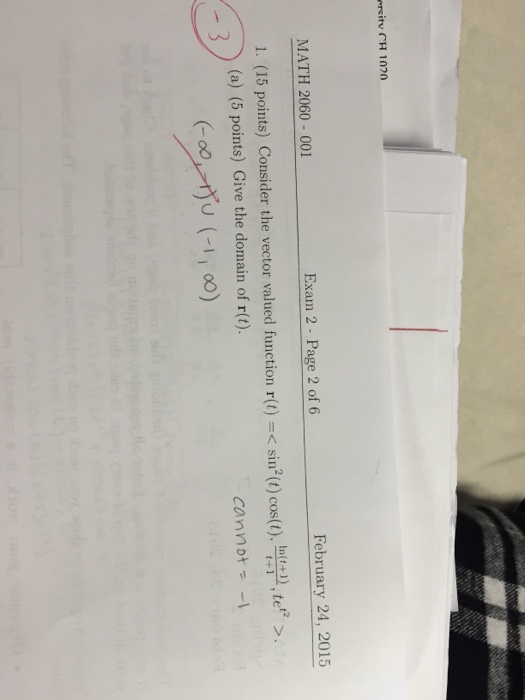 Solved Consider the vector valued function r(t)