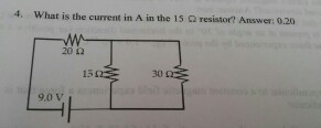 Solved What is the current in A in the 15 ohm resistor? | Chegg.com
