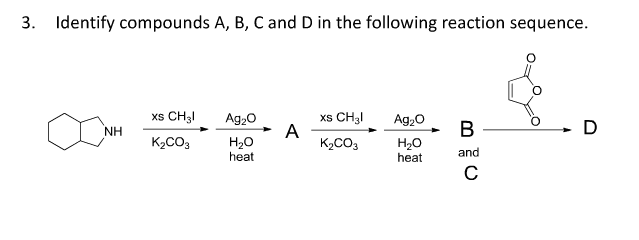 Solved Identify compounds A, B, C, and D in the following | Chegg.com