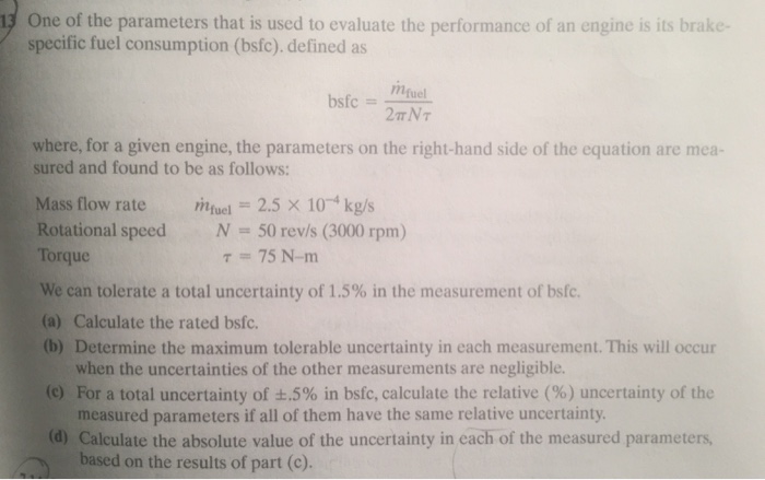 Solved One of the parameters that is used to evaluate the | Chegg.com