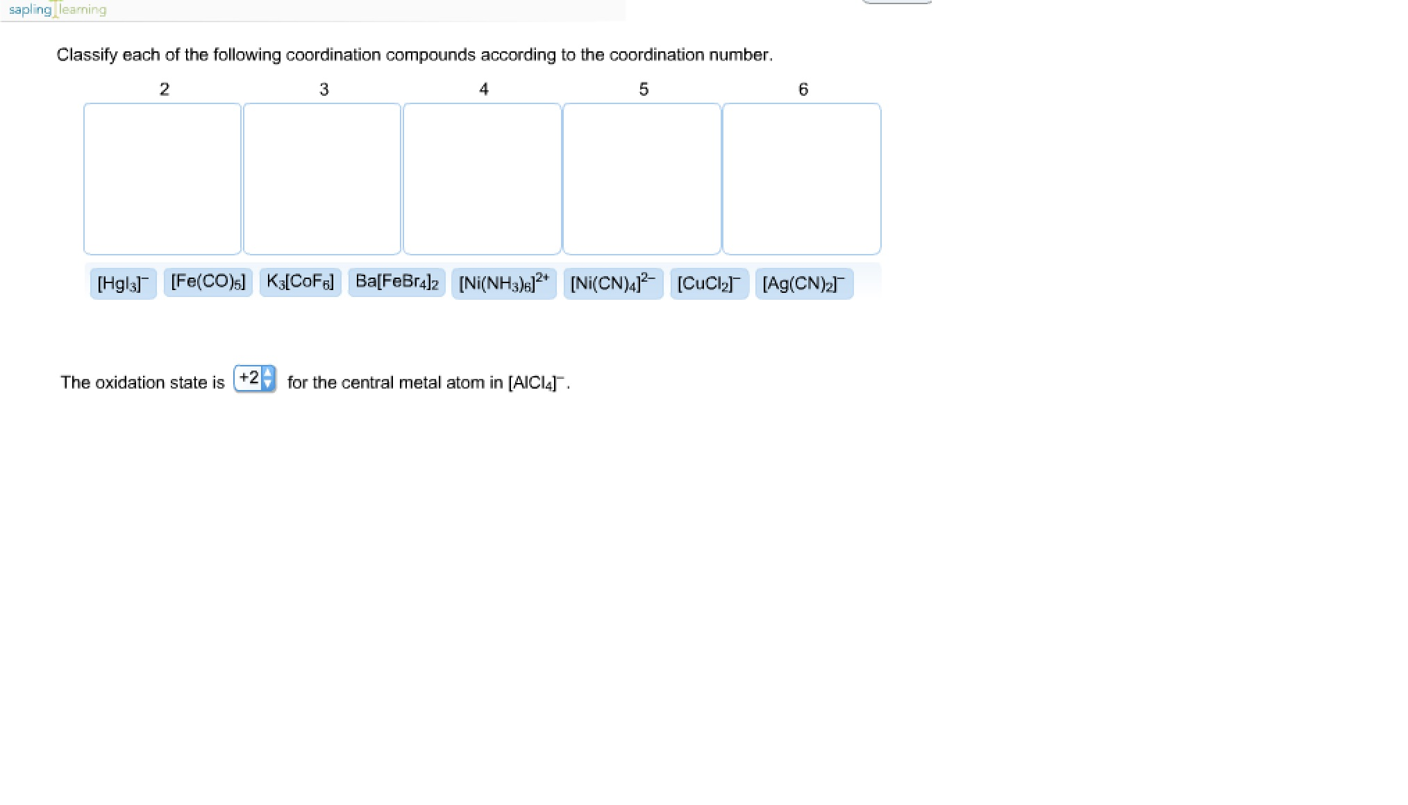 Classify Each Of The Following Coordination Compounds | Chegg.com