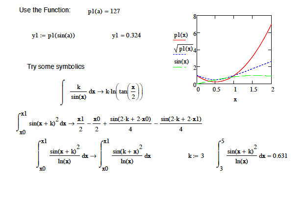 perform the following operations in mathcad. email in | Chegg.com